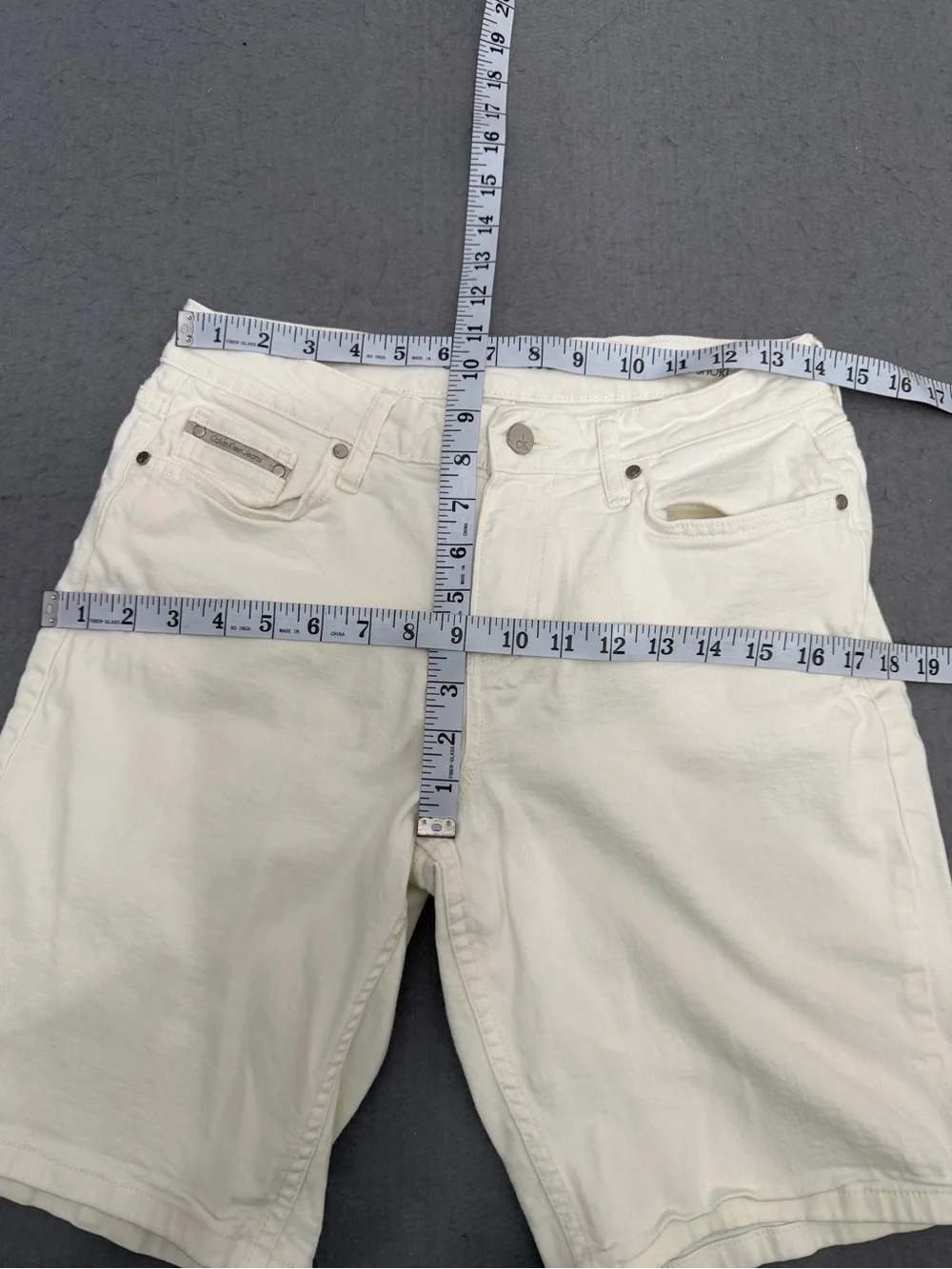 Women’s Calvin Klein Jeans White City Bermuda Shorts